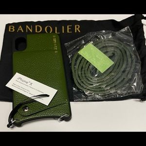 Bandolier Emma iphone X crossbody case & strap cactus green